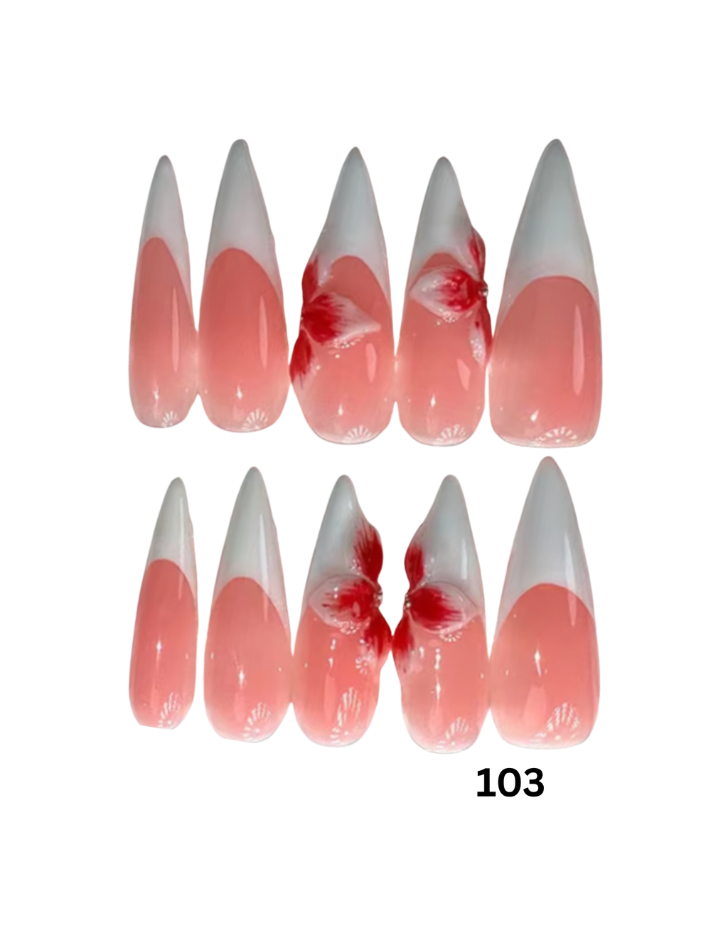 Style #103 - 3D French Stiletto