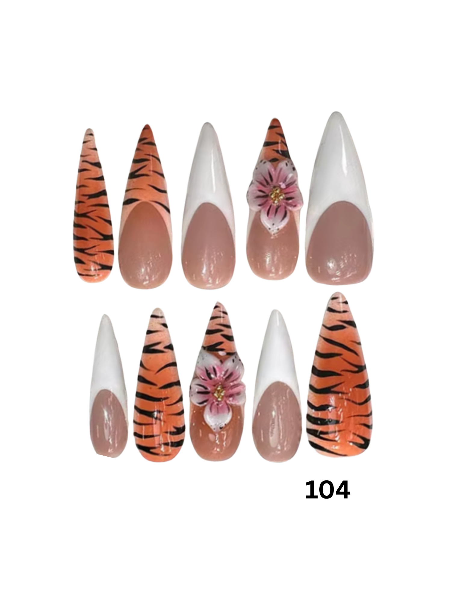 Style #104 - Tiger French Stiletto