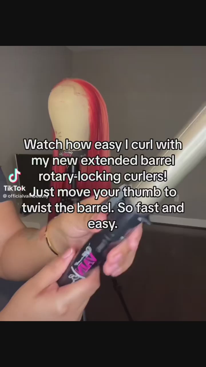 Rotary Lock Ceramic Curlers 450°